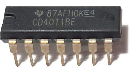 CD4011BE quad 2-input NAND gate IC