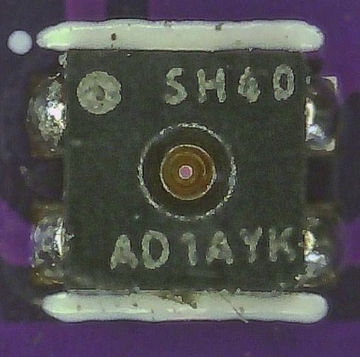 Micrograph of SHT40 sensor chip