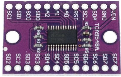 TCA9548A I2C multiplexer breakout board