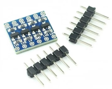 Logic level shifter breakout board with BSS138 MOSFETs