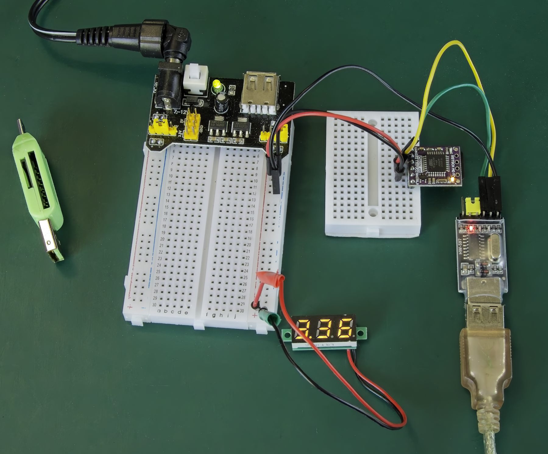 Connecting the OpenLog to a computer's USB port