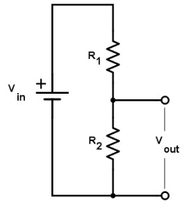 Simple voltage divider circuit