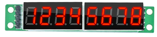 7-segment 8-digit LED display