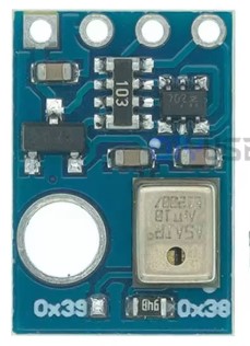 Front side of the AHT10 breakout board