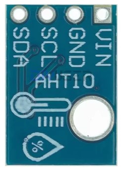 The under side of the AHT10 breakout board