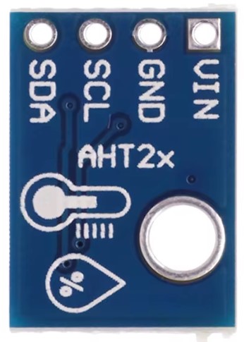 The under side of the AHT20 breakout board